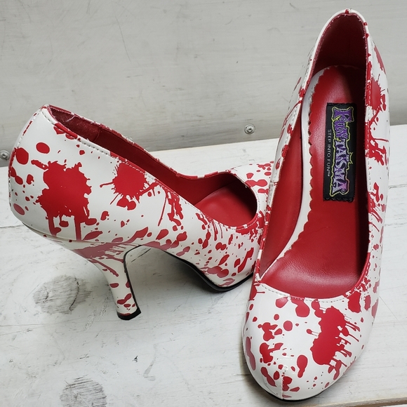 Funtasma Shoes - Funtasma Bloody Halloween Horror Heels womens size 6 costume pinup punk rock